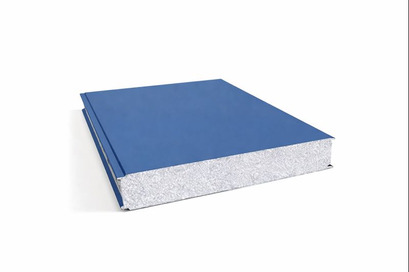 Гладкие сэндвич панели из пенополистирола ширина 1000 мм толщина 250 мм RAL5005